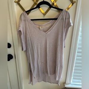 Free People Oversized lavender tee